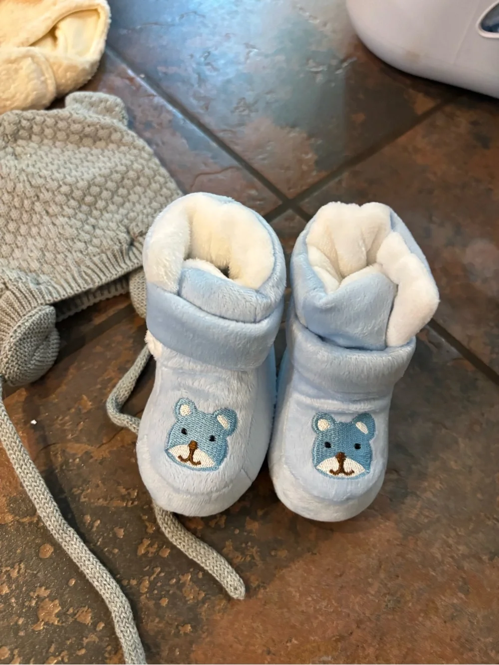🧺The Children's Place Gray & White Striped Footed One-Piece baby boy bundle